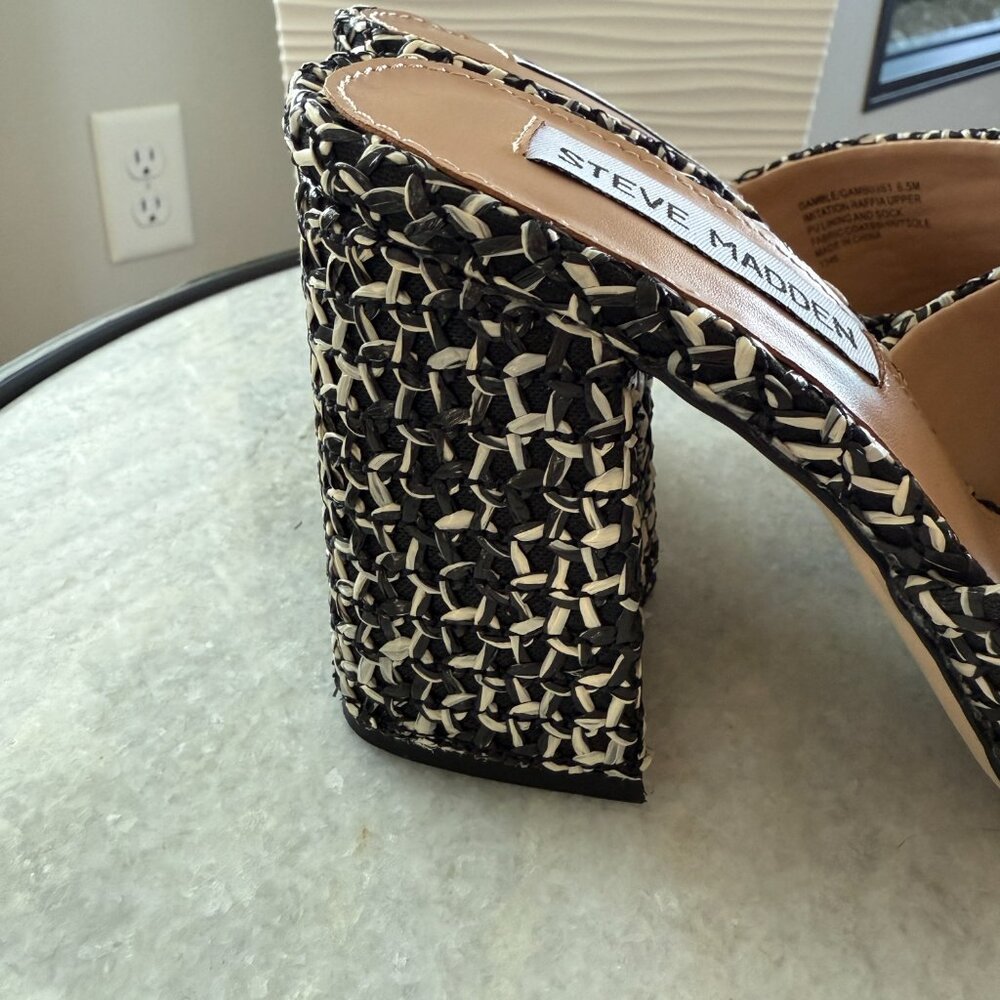 Steve Madden Gamble Multicolored Block Heel Mule/… - image 3